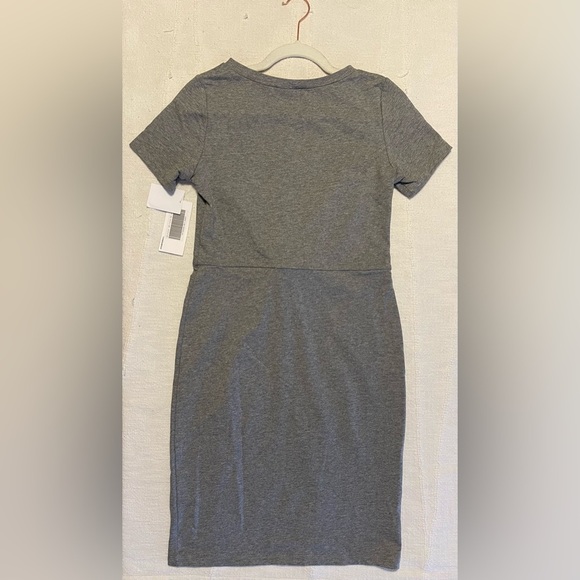 JustFab Grey Midi Bodycon T-Shirt Dress - Picture 3 of 6